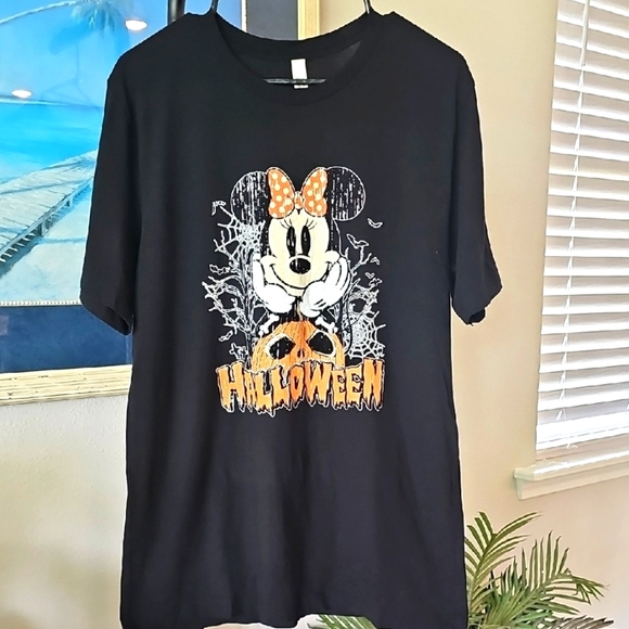 Bella Canvas Minnie Halloween T-Shirt - Picture 1 of 3